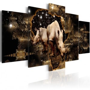 Πίνακας - Golden Rhino 200x100 cm