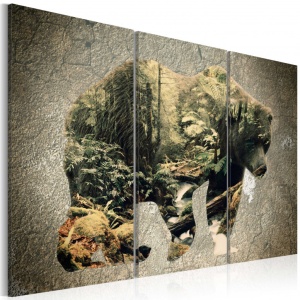 Πίνακας - The Bear in the Forest 90x60 cm