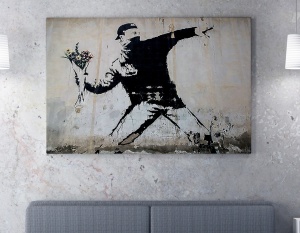 Πίνακας WY18 Πολύχρωμος 50x70x2 cm