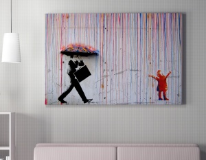 Πίνακας WY64 Πολύχρωμος 50x70x2 cm