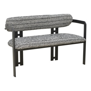 Παγκάκι, Berdona, Pako, Μαύρο 120x47x78 cm
