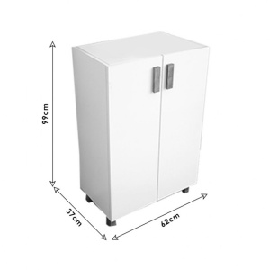 Παπουτσοθήκη Honor 9 Ζευγάρια Λευκό 62x37x99cm - Img 4