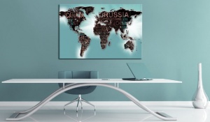 Πίνακας από φελλό - Subtlety of the World [Cork Map] 120x80 cm - Img 2