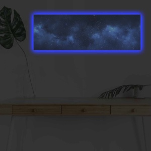 Πίνακας με LED 3090NASA Πολύχρωμο 30x90x3 cm - Img 2