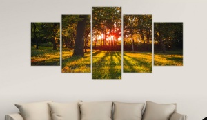 Πίνακας - In the shade of forest 100x50 cm - Img 2