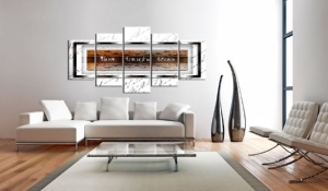 Πίνακας - live, laugh, love - white 200x100 cm - Img 2