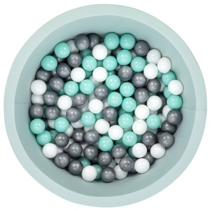 Πισίνα με μπαλάκια Bubble Pops v6 Μέντα 85x85x30 cm - Img 2
