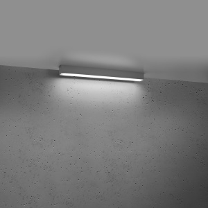 Πλαφονιέρα LED Pinne, Γκρι, 4000K, 67x6x6 cm - Img 3