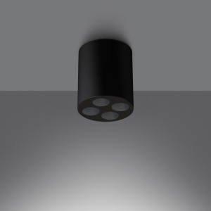 Πλαφονιέρα LED Zoe, Μαύρη, 4000K, 7.2x7.2x8.3 cm - Img 3