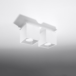 Πλαφονιέρα Quad, Λευκή, 26x11x12 cm - Img 2
