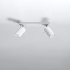 Πλαφονιέρα Ring, Λευκή, 30x6x16 cm - Img 2