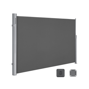 Πλευρική τέντα Songmics Γκρι 200x350 cm