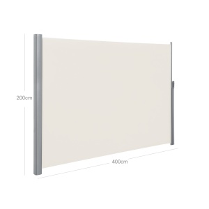 Πλευρική τέντα Songmics Ασημί 200x400 cm - Img 6