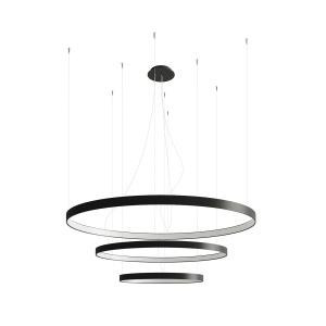 Πολυέλαιος LED Rio, Μαύρος, 4000K, 110x110x150 cm