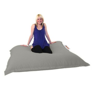 Πολυθρόνα Πουφ Κήπου Cushion Pouf Γκρι 100x100x20 cm - Img 3