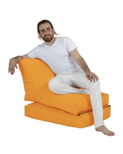Πολυθρόνα Πουφ Κήπου Siesta Πορτοκαλί 180x55x40 cm - Img 11