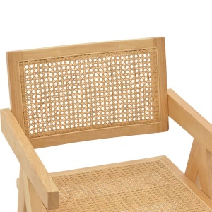 Πολυθρόνα Kalen Boho Pako World Φυσικό 52x59x79 cm - Img 6