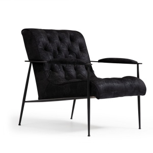 Πολυθρόνα Matilda Μαύρο 75x80x85 cm - Img 2