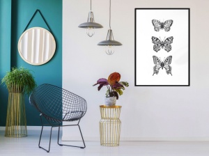 Πόστερ - Butterfly Collection III, με μαύρη κορνίζα, 30x45 cm - Img 2