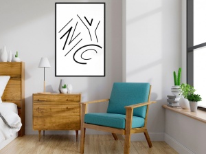 Πόστερ - Three Letters, με μαύρη κορνίζα, 30x45 cm - Img 2