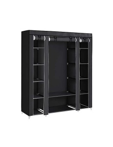Πτυσσόμενη Ντουλάπα, Songmics, 150 x 45 x 175, LSF03H, Μαύρο