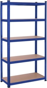 Ράφι Songmics, 5 Ράφια, 40 x 90 x 180 cm, Blue, GLR040Q01