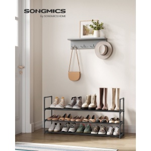 Ραφιέρα παπουτσιών Songmics Γκρι 116x30x55 cm - Img 2