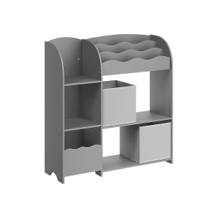Ράφι αποθήκευσης παιχνιδιών Songmics Γκρι 93x30x100 cm