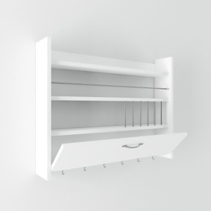 Ράφι κουζίνας Knott Λευκό 85x15x65 cm - Img 3