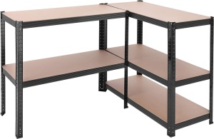 Ράφι Songmics, 5 Ράφια, 180 x 90 x 40 cm, Μαύρο, GLR040B01 - Img 9