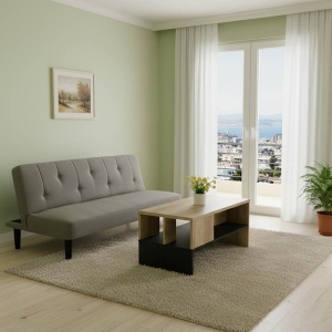Σετ έπιπλα τραπεζαρίας 2 τεμ. Ambience Σκούρο Γκρι 167x77x73 cm