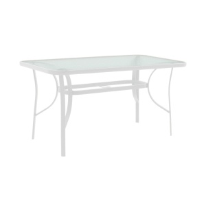 Σετ τραπεζαρίας Obbi-Ensure, Pako World, Μέταλλο, Λευκό, 120x70x70 cm - Img 5