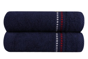 Σετ 2 πετσέτες κουζίνας Marina Dark Blue Yelken 50x70 cm (Βαμβάκι 100%) - Img 3
