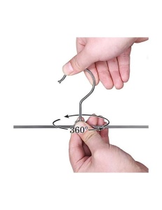 Σετ 20 κρεμάστρες για παντελόνια, Songmics, 31 cm, Ασημί, CRI003-20 - Img 6