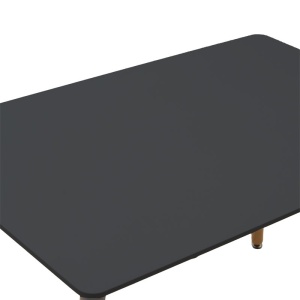 Σετ 5 τραπέζι και καρέκλες Natali-Noor Μαύρο 120x80x86 cm - Img 7