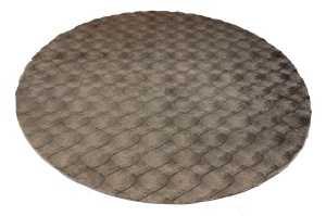 Στρογγυλό Χαλί Diamond Cut Γκρι 120x120 cm - Img 6