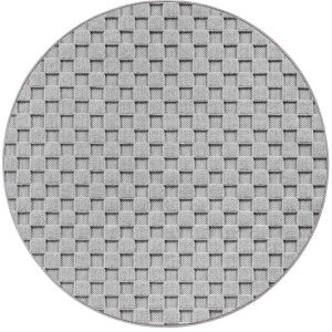 Στρογγυλό Χαλί Helix V4 Ασημί 120x120 cm - Img 8