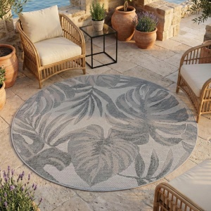 Στρογγυλό Χαλί Desert V2 Γκρι 80x80 cm