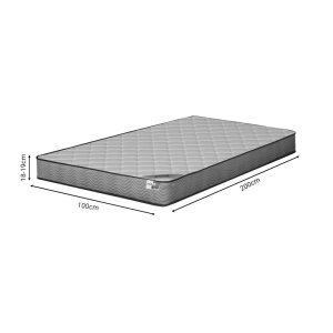 Στρώμα με ελατήρια pocket διπλής όψης 19 cm Frezio Pako World Λευκό 100x200x19 cm - Img 4