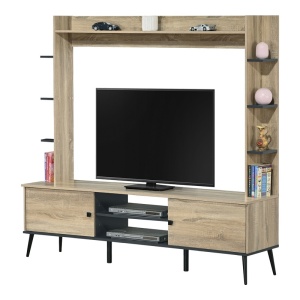 Σύνθεση TV Boho Zezan, Δρυς, 182.5x40x162 cm - Img 3