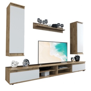 Σύνθεση TV Sandro, Δρυς, 175x37x160 cm
