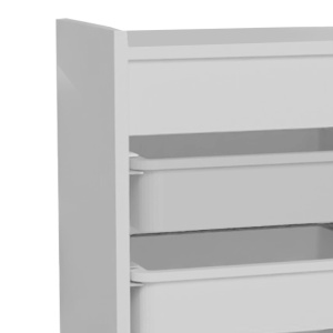 Συρταριέρα Toily με καλάθια λευκή μελαμίνη 45x30x78 cm - Img 4