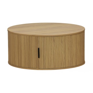 Τραπεζάκι σαλονιού Scandi MDF φυσικό χρώμα ξύλου D80x35.5cm