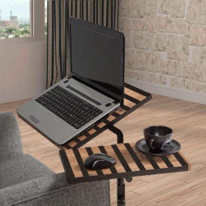 Τραπεζάκι Laptop Glen 768 Atlantic Pine-Μαύρο