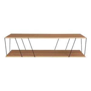 Τραπεζάκι σαλονιού Tars sonoma - Μαύρο 120x50x30cm - Img 3
