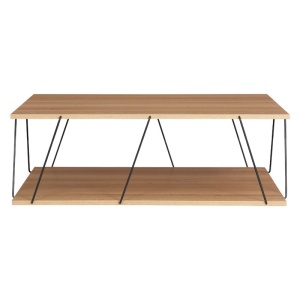 Τραπεζάκι σαλονιού Tars sonoma - Μαύρο 90x60x30.5cm - Img 3