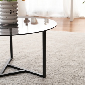Τραπεζάκι σαλονιού Trio sehpa / fume tempered glass S402F - Img 4