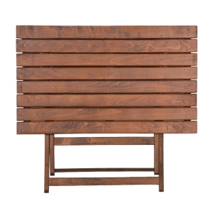 Τραπέζι κήπου Retto οξιά σε Καρυδί 80x60x72 cm - Img 2