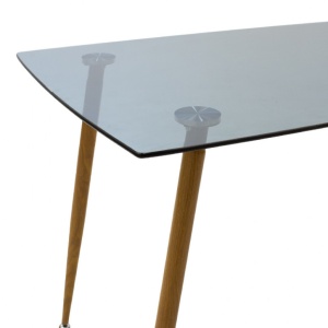 Τραπέζι Chloe Σκούρο Γκρι 120x70x75 cm - Img 3