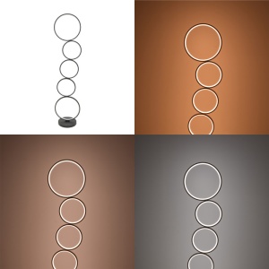 Φωτιστικό Δαπέδου LED Chemal Μαύρο 30x30x130 cm - Img 2